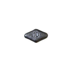 Sinker "Romb" 10 g (pack of 50 pieces) photo