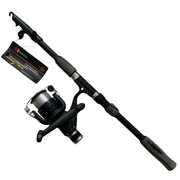 Carbon fishing rod 2.1m and big  reel  photo