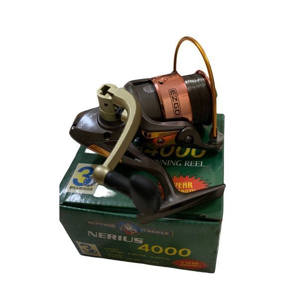 Stock reel SA4000 / 3 BB, platting Graphit spool with fishing line photo