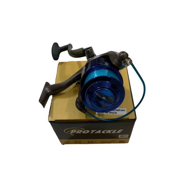 Stock reel SA 6000 / 3 BB, platting Graphite spool with fishing line photo